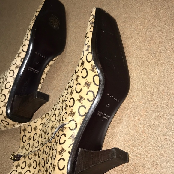 NWOT Celine calf Hair Ankle Boots - Picture 6 of 8